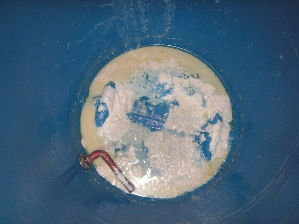 Emulsion from on the bottom of wash barrel 1.JPG