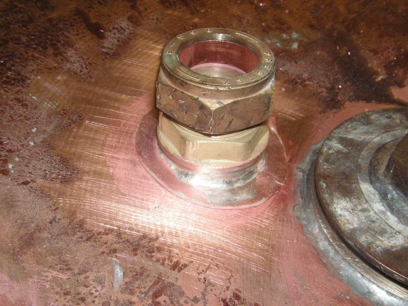 File:Flange silver soldered to fitting.JPG